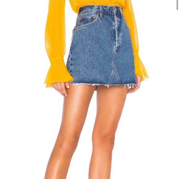 Agolde | Quinn High Rise Mini Skirt - RIDE - Picture 1 of 11